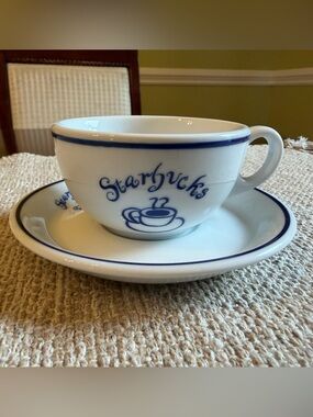 Starbucks 1994 Collectors Rare Espresso Cup & Saucer Set